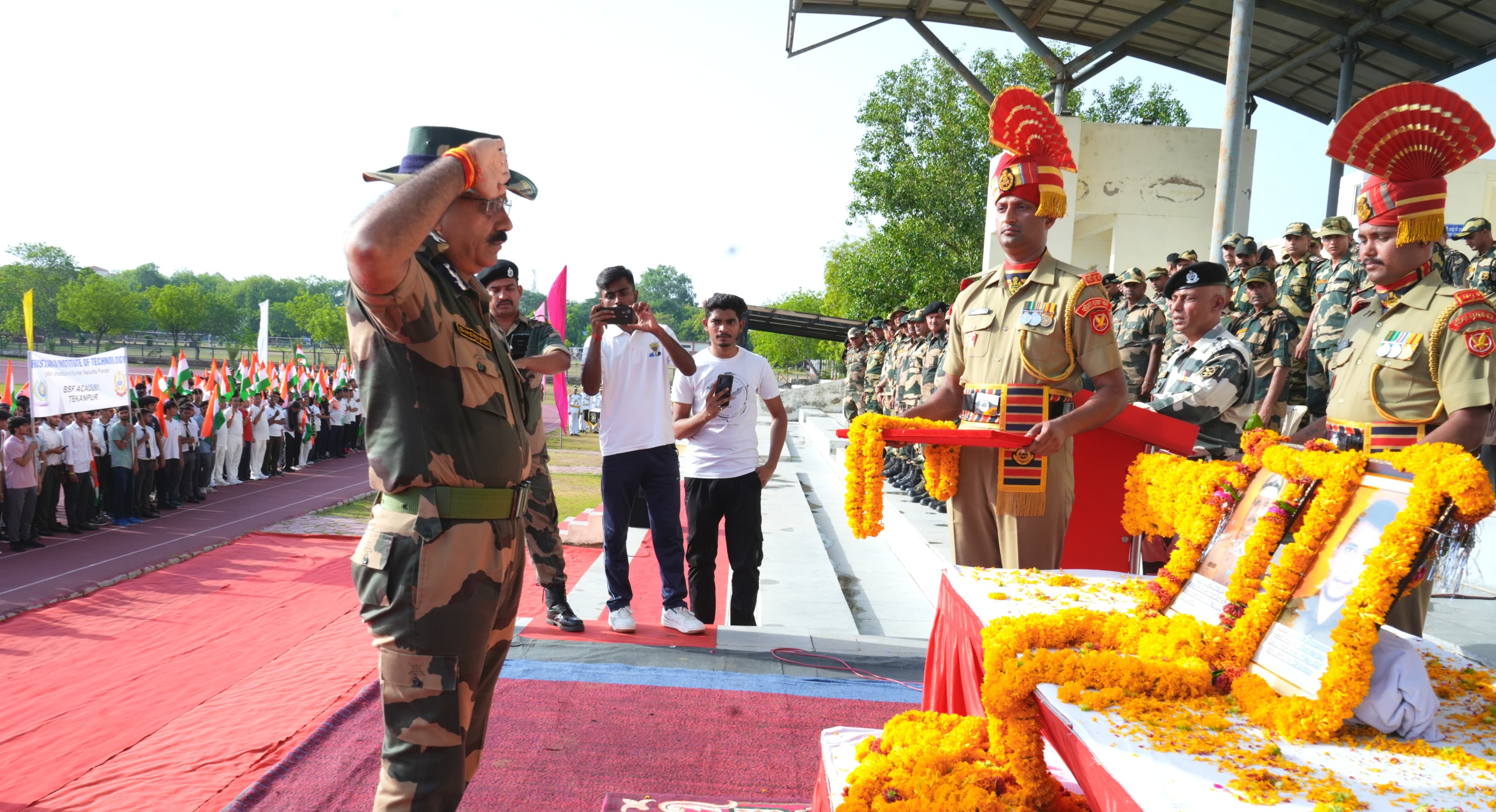 ADG Dr. Shamsher Singh pays homage to the brave hearts of BSF who laid down their lives in Operation Sindoor.